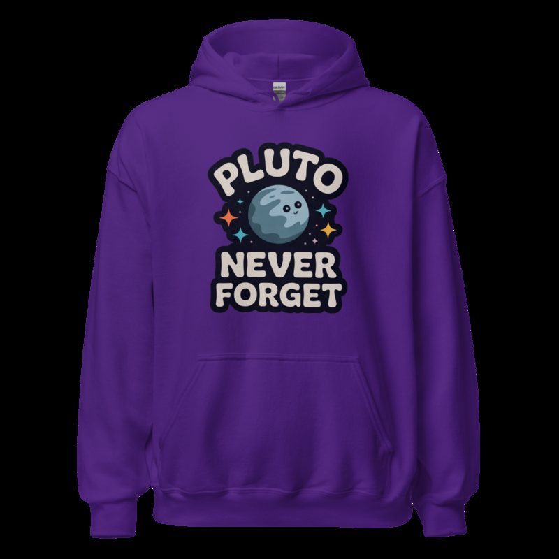 Planetinio Pluto Never Forget Hoodie Purple
