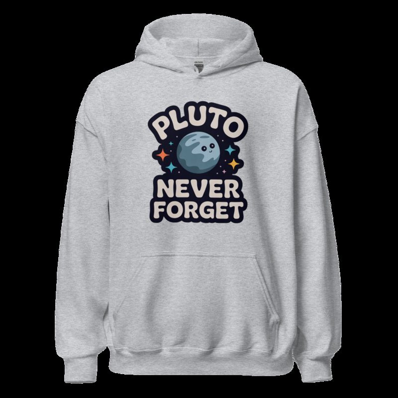 Planetinio Pluto Never Forget Hoodie Sport Grey