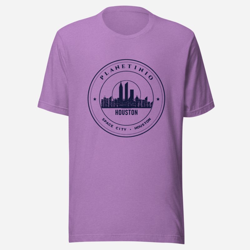 Planetinio Space City Crest Tee Heather Team Purple
