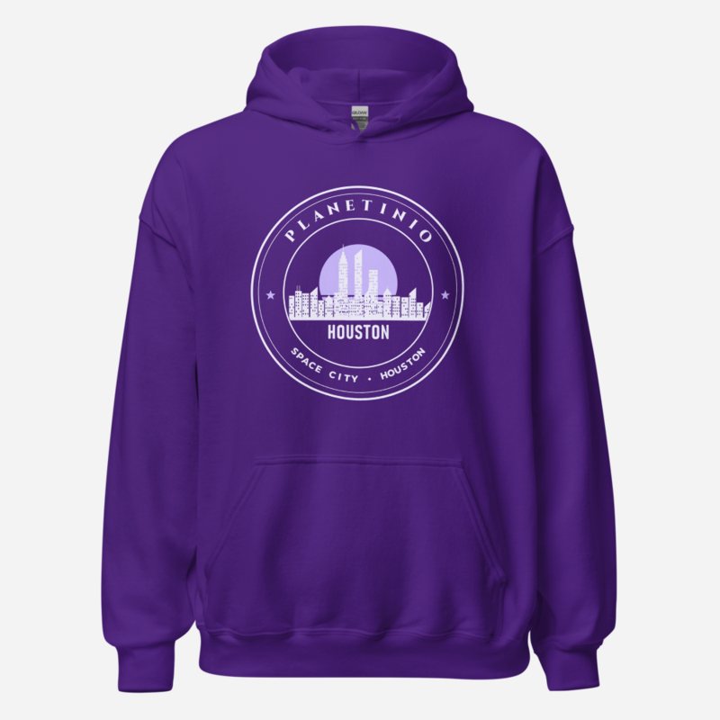 Planetinio Space City Crest Hoodie Purple