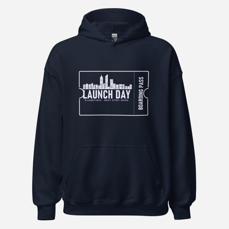 Planetinio Launch Day Ticket Hoodie Navy