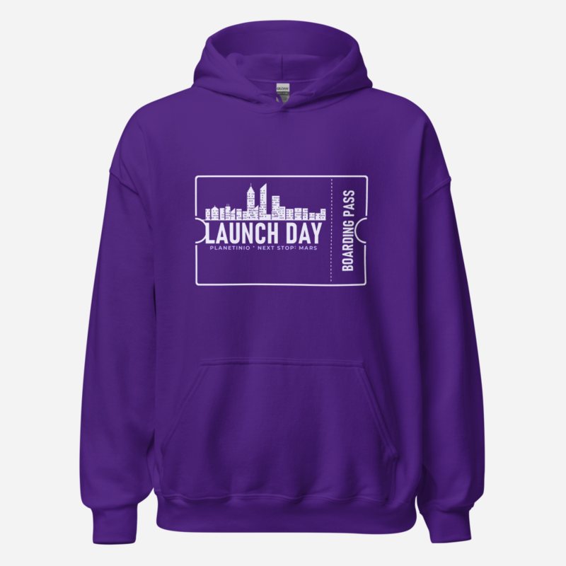 Planetinio Launch Day Ticket Hoodie Purple