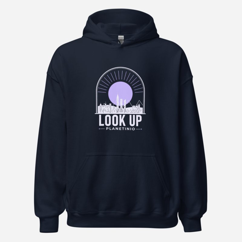 Planetinio Look Up Skyline Hoodie Navy