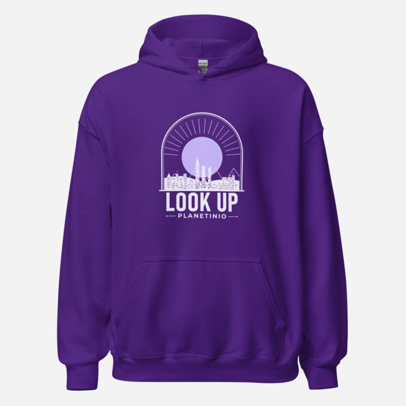Planetinio Look Up Skyline Hoodie Purple
