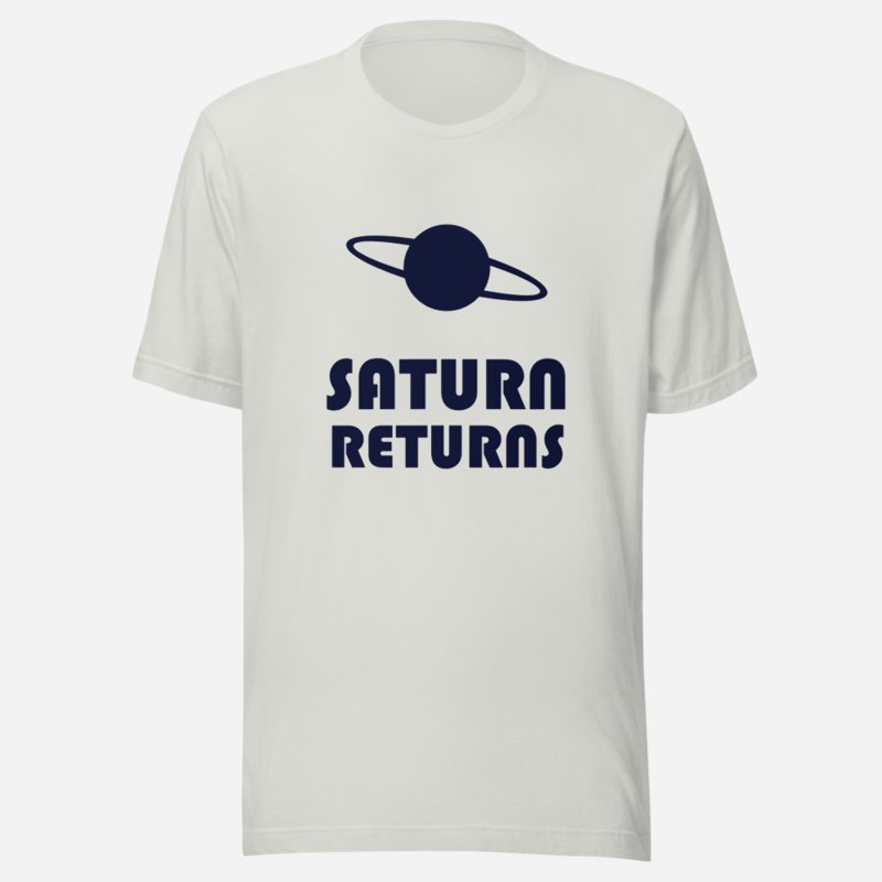 Planetinio Saturn Returns Tee Silver