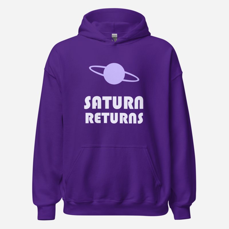 Planetinio Saturn Returns Hoodie in Purple