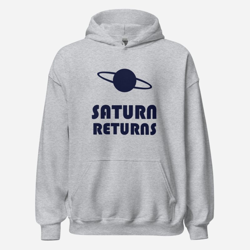 Planetinio Saturn Returns Hoodie Sport Grey
