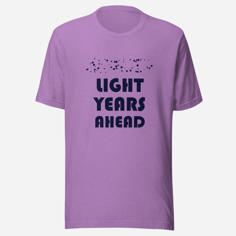 Planetinio Light Years Ahead Tee in Heather Team Purple