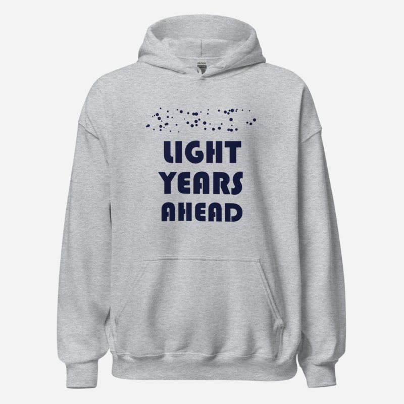 Planetinio Light Years Ahead Hoodie in Sport Grey