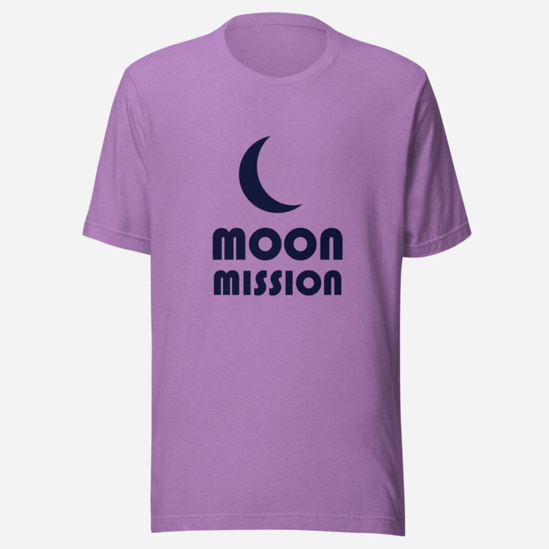 Planetinio Moon Mission Tee Heather Team Purple