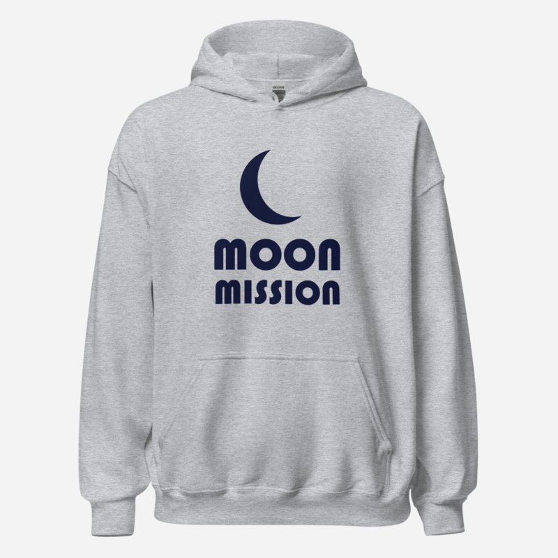 Planetinio Moon Mission Hoodie Sport Grey