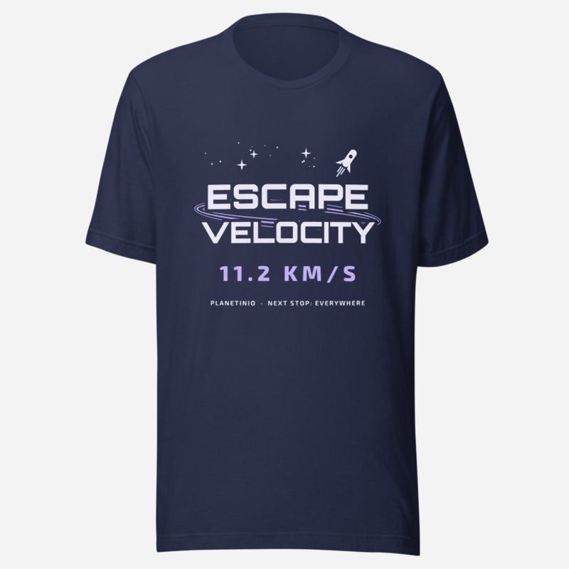 Planetinio Escape Velocity Tee