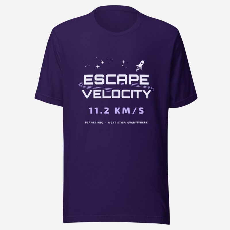 Planetinio Escape Velocity Tee Team Purple