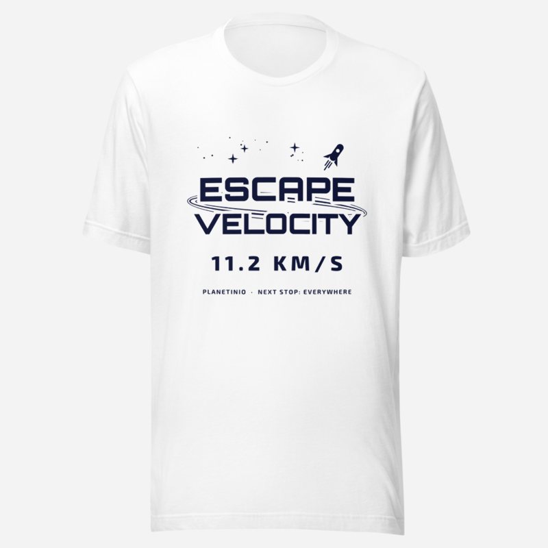 Planetinio Escape Velocity Tee White