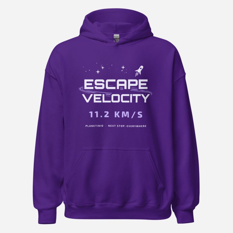 Planetinio Escape Velocity Hoodie Purple