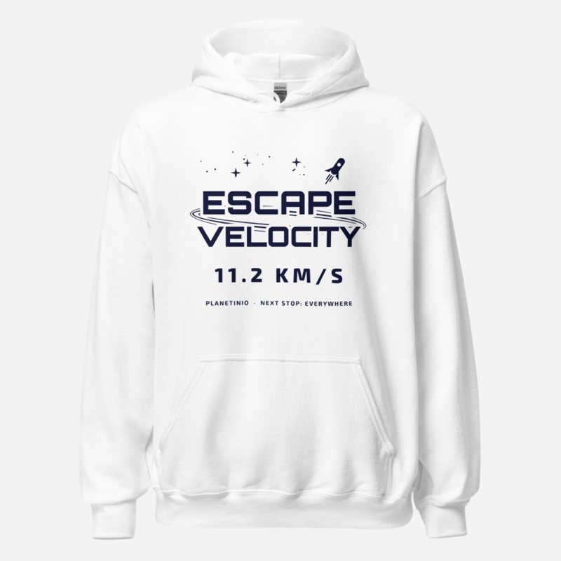 Planetinio Escape Velocity Hoodie White