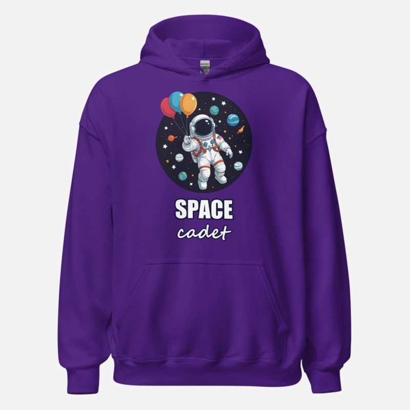 Planetinio Space Cadet Astronaut Hoodie in Purple