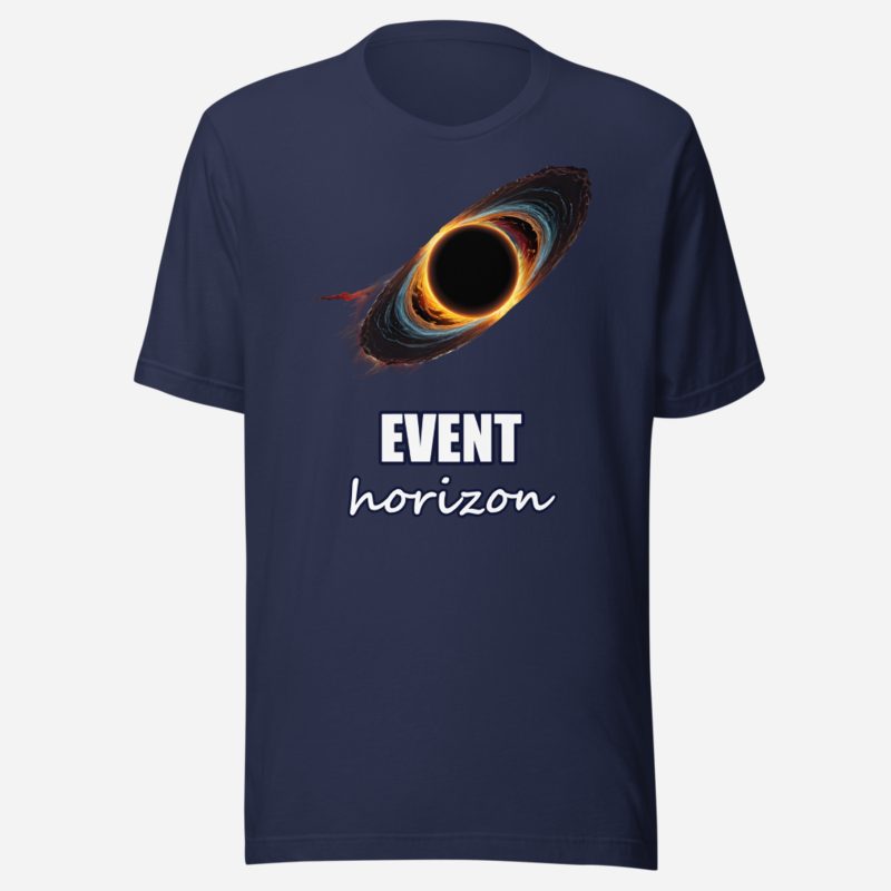 Planetinio Event Horizon Black Hole Tee Navy