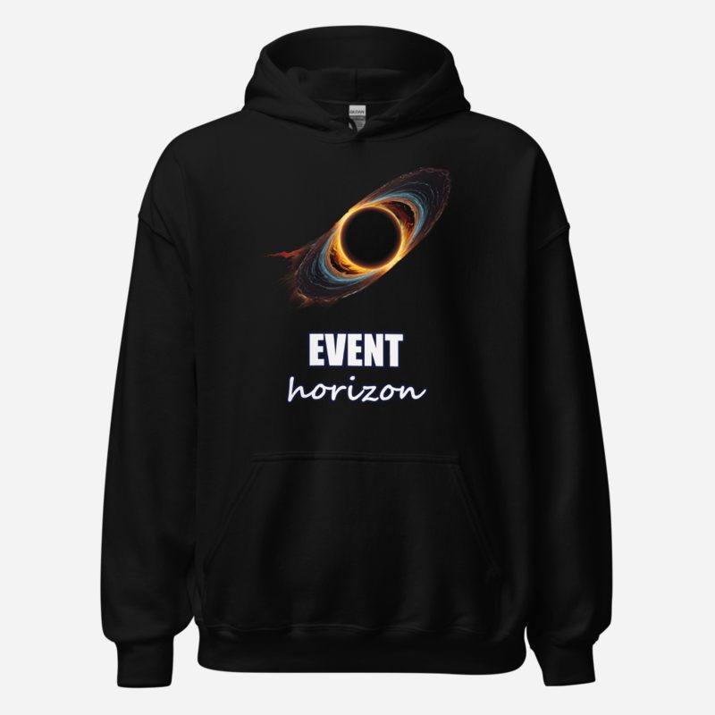 Planetinio Event Horizon Black Hole Hoodie in Black
