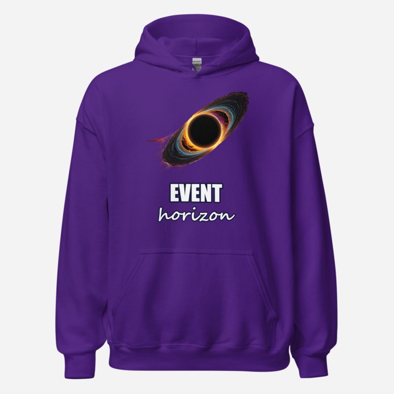 Planetinio Event Horizon Black Hole Hoodie in Purple