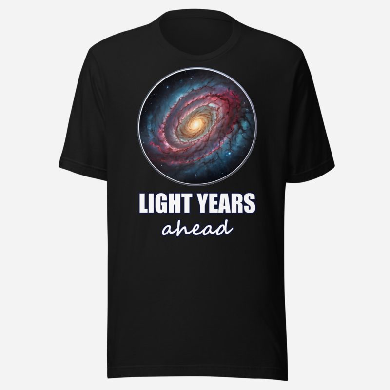 Planetinio Light Years Ahead Galaxy Tee in Black
