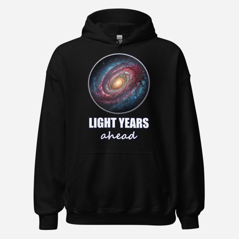 Planetinio Light Years Ahead Galaxy Hoodie in Black