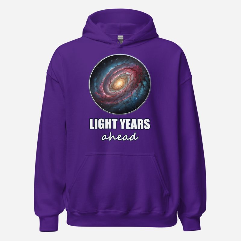 Planetinio Light Years Ahead Galaxy Hoodie in Purple