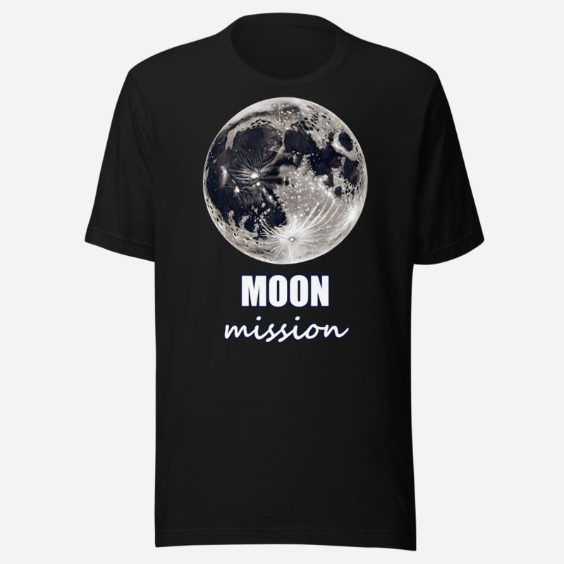 Planetinio Moon Mission Premium Tee in Black
