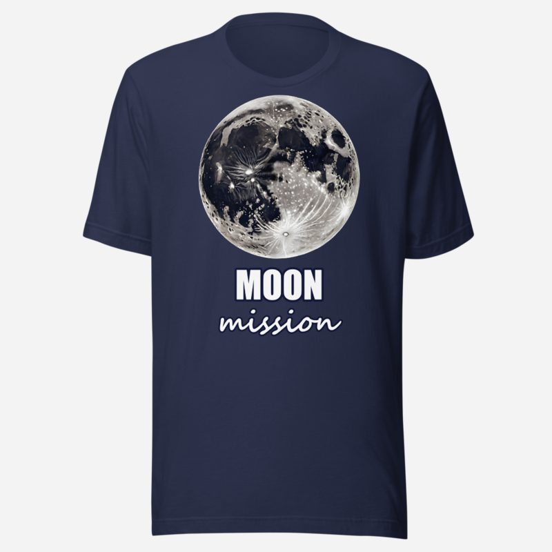 Planetinio Moon Mission Premium Tee Navy
