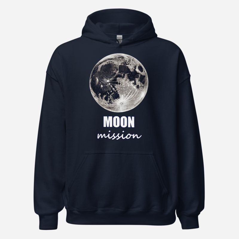Planetinio Moon Mission Premium Hoodie Navy