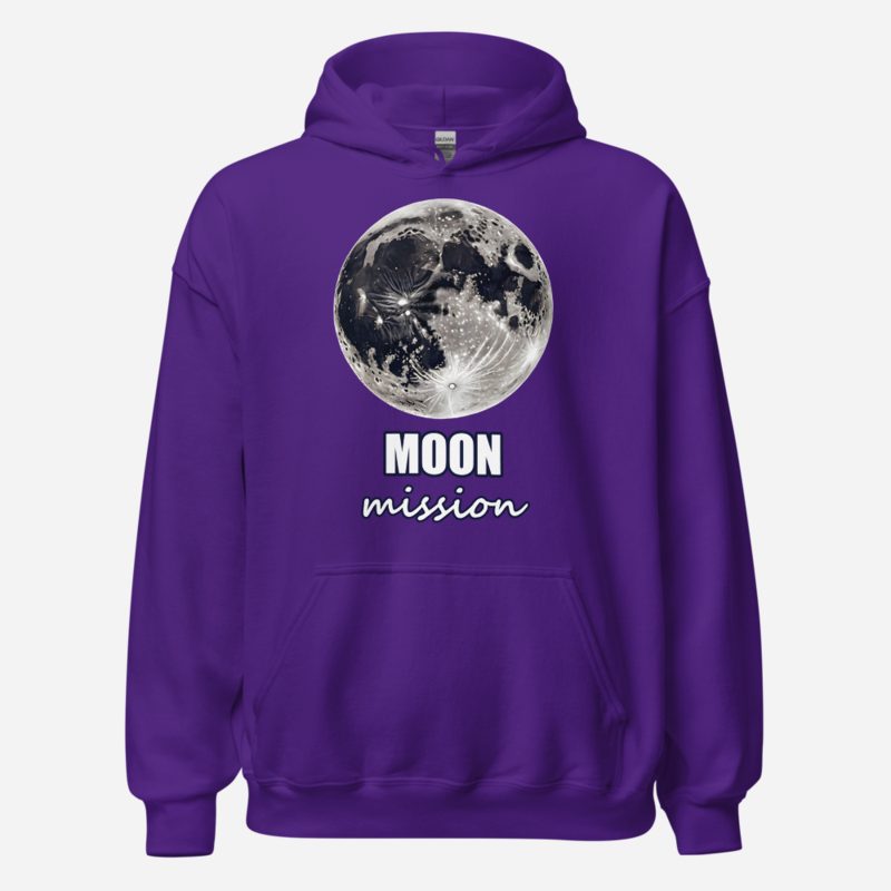 Planetinio Moon Mission Premium Hoodie in Purple