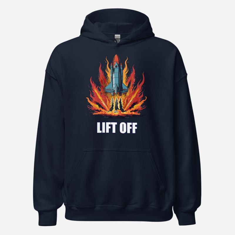 Planetinio Lift Off Rocket Hoodie Navy