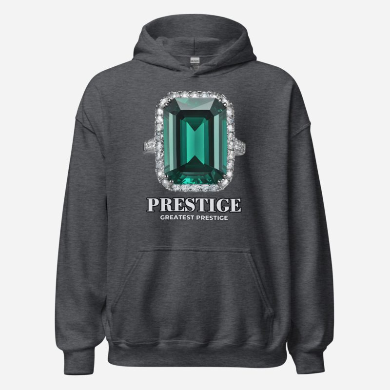 Greatest Prestige Emerald Cut Hoodie in Dark Heather