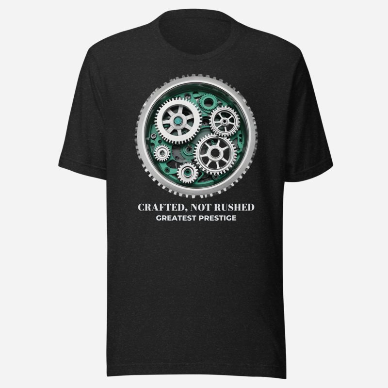 Greatest Prestige Crafted Not Rushed Tee in Black Heather