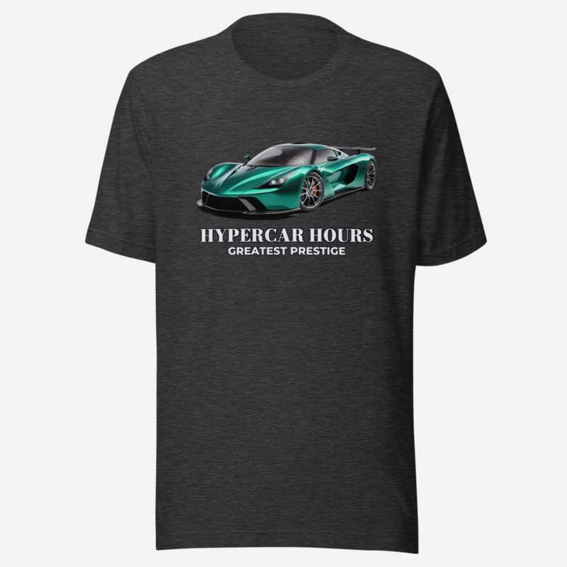 Greatest Prestige Hypercar Hours Tee Dark Grey Heather