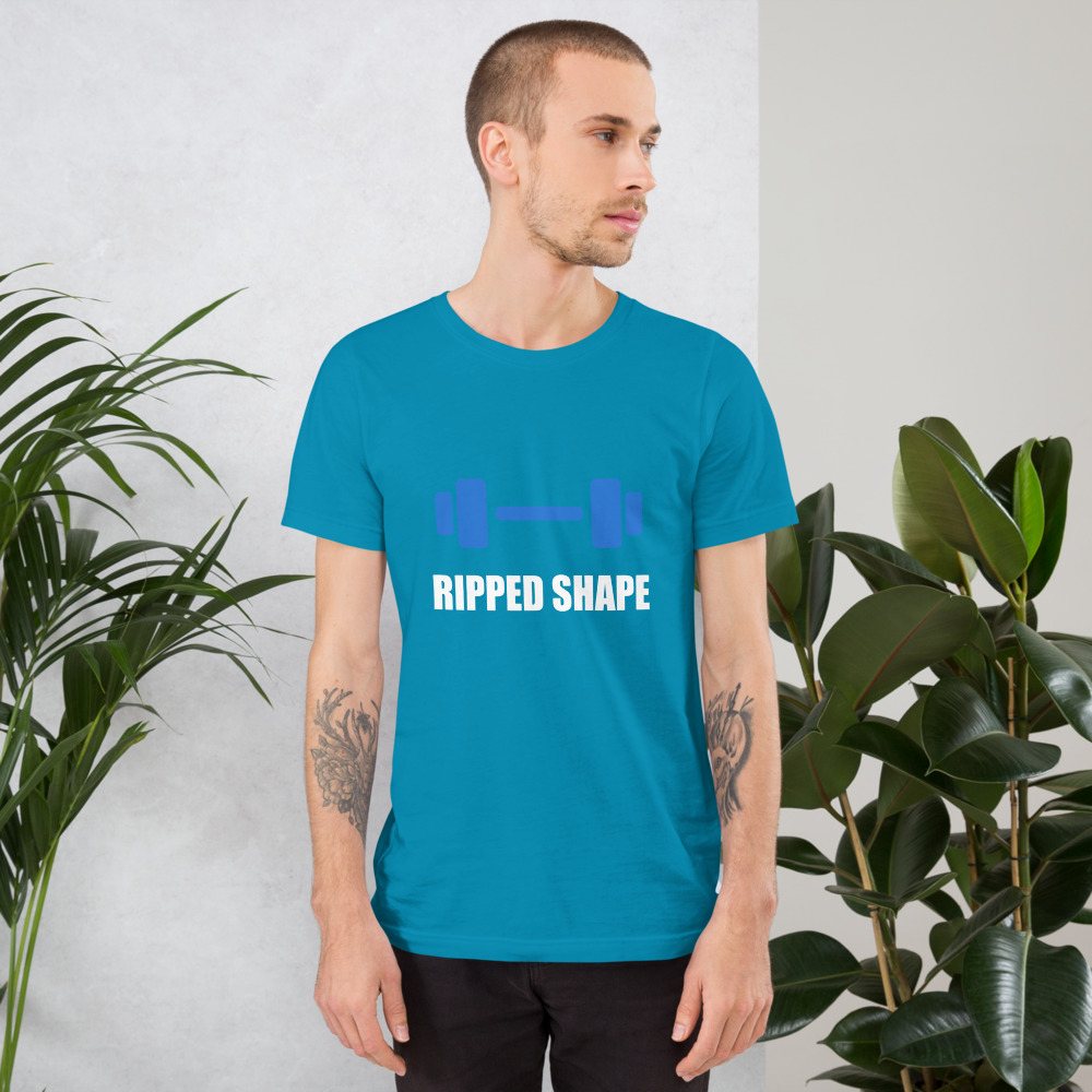 Ripped Shape Dumbbell Tee