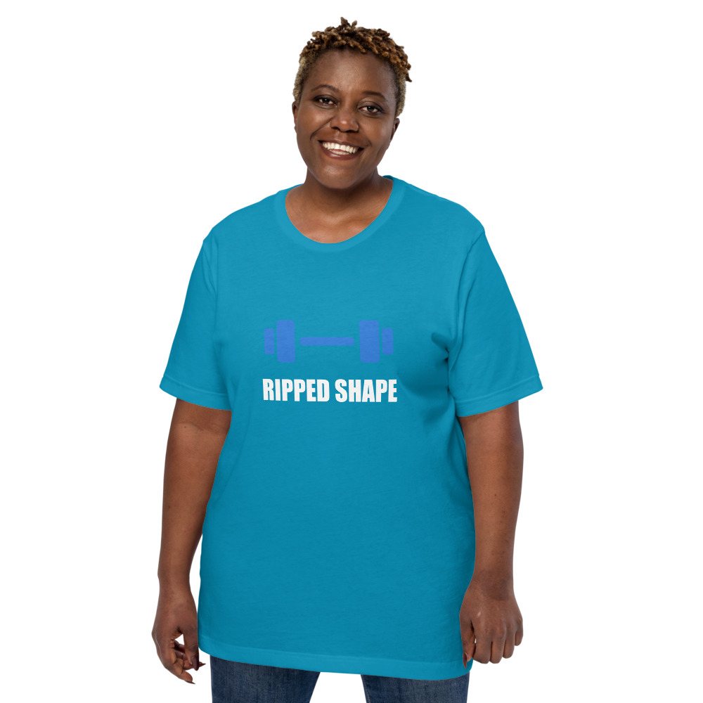 Ripped Shape Dumbbell Tee Front