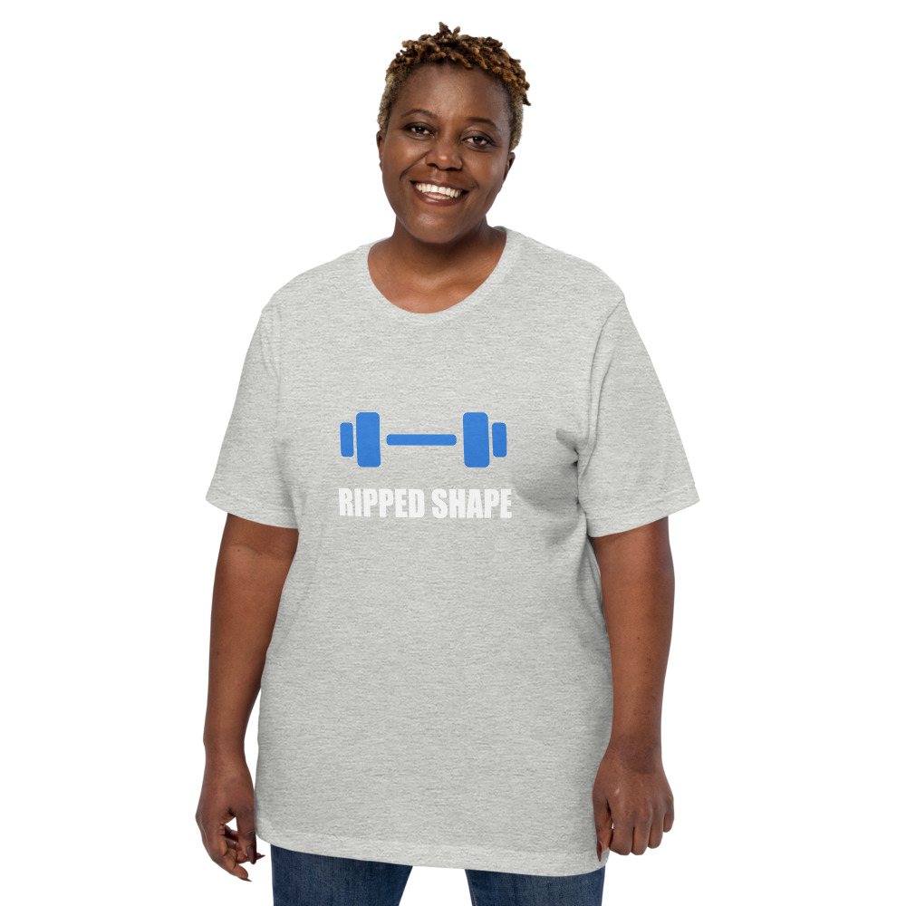 Ripped Shape Dumbbell Tee Front