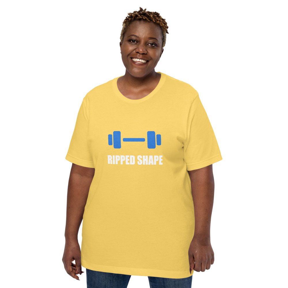 Ripped Shape Dumbbell Tee Front