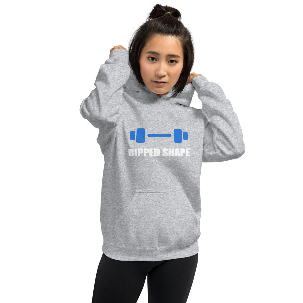 Ripped Shape Dumbbell Hoodie