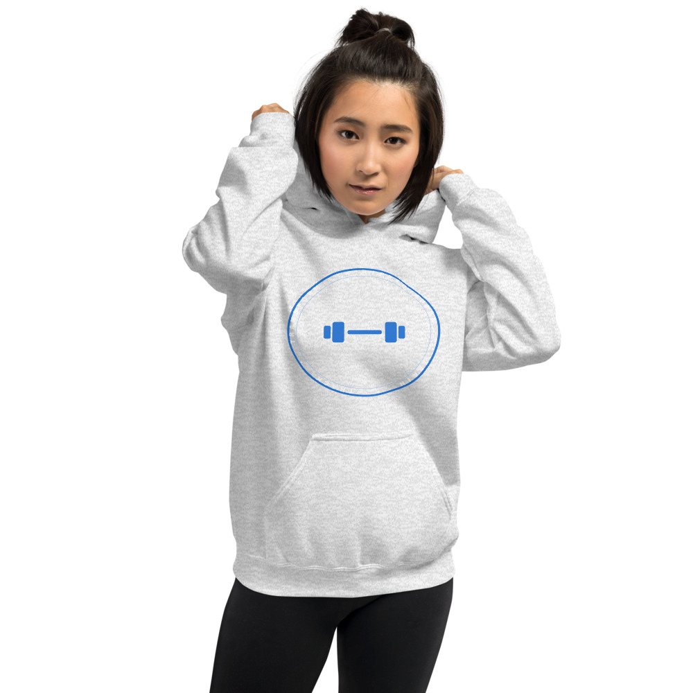 Ripped Shape Badge Hoodie Front