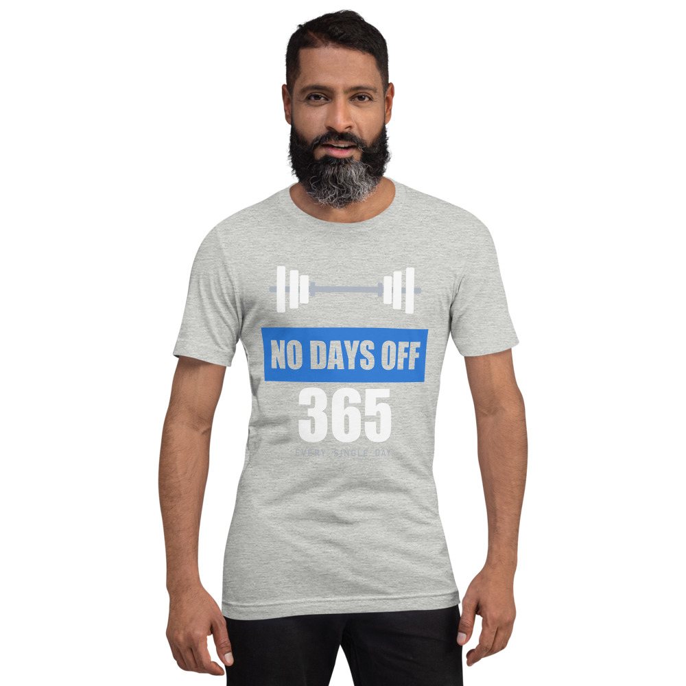 Ripped Shape No Days Off 365 Iron Dept. Tee