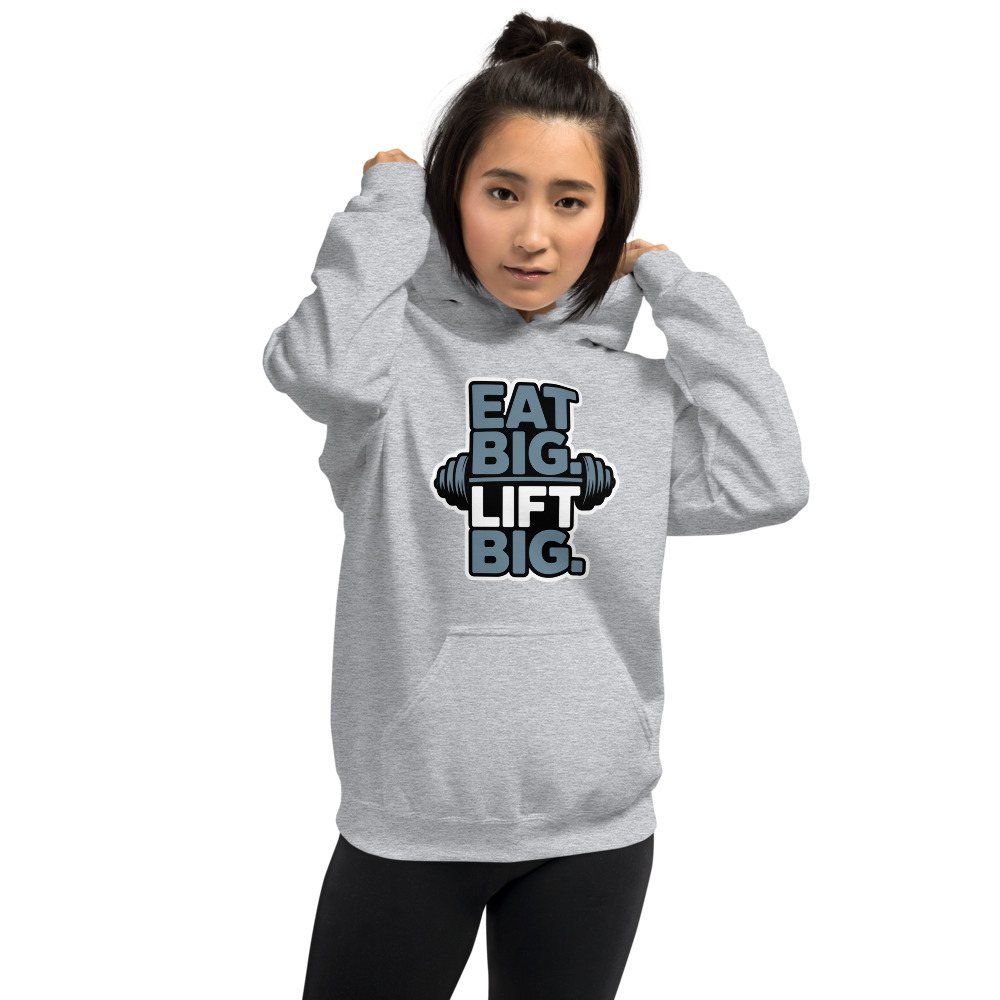 Ripped Shape Eat Big Lift Big Hoodie