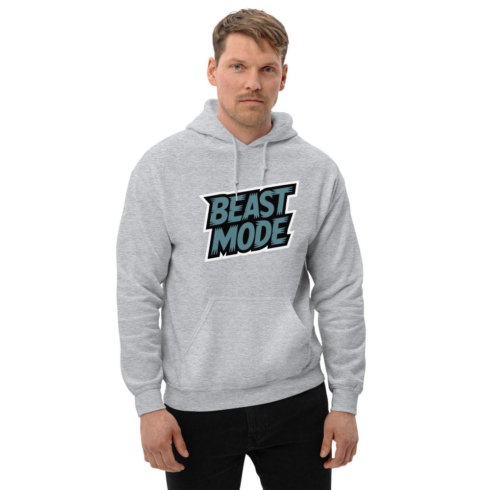 Ripped Shape Beast Mode Hoodie Front