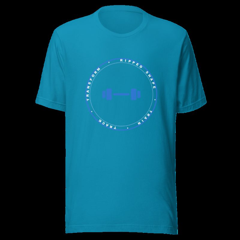 Ripped Shape Badge Tee Aqua