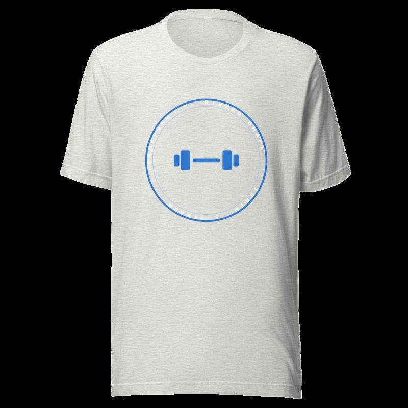 Ripped Shape Badge Tee Ash