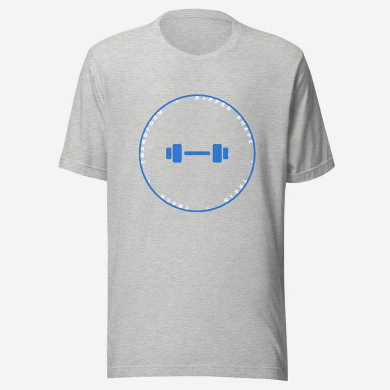 Ripped Shape Badge Tee Athletic Heather