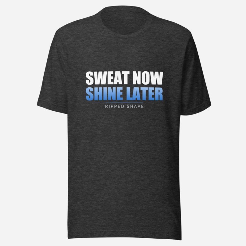 Ripped Shape Sweat Now Shine Later Tee