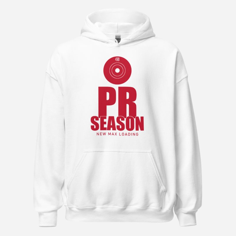 Ripped Shape PR Season Iron Dept. Hoodie White