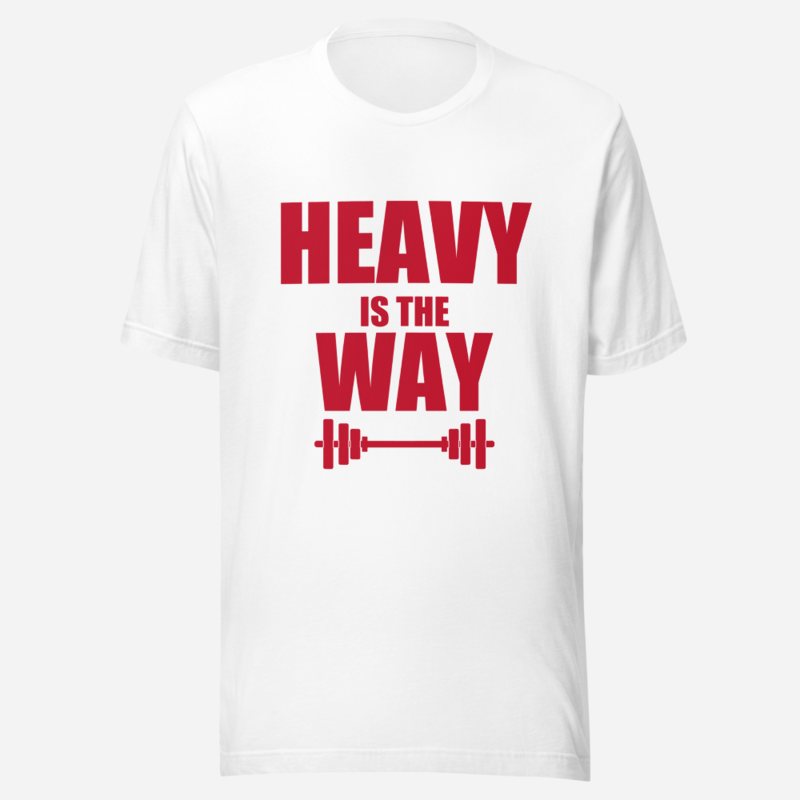 Ripped Shape Heavy Is The Way Iron Dept. Tee in White